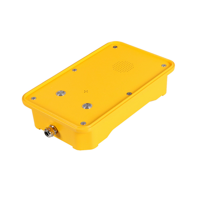 El teléfono a prueba de mal tiempo industrial IP67 PoE de la aleación de aluminio SORBE el pilar de la pared del VoIP