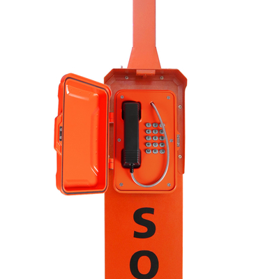 Un buen precio. Torre del teléfono de la emergencia del montaje del pilar, teléfono de la emergencia de la carretera SOS con el panel solar en línea