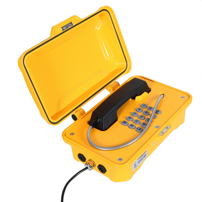 Un buen precio. Teléfono a prueba de mal tiempo industrial resistente de humedad IP67 con la lámpara que destella y el cuerno en línea