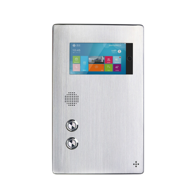 Teléfono video del intercomunicador del punto de la ayuda de la pantalla de 1024*600 LCD Smart