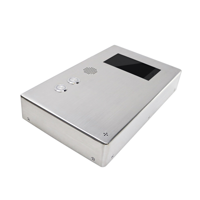 cuerpo de acero inoxidable video del teléfono IP54 SUS316 del SORBO de las multimedias de 1024x600 LCD